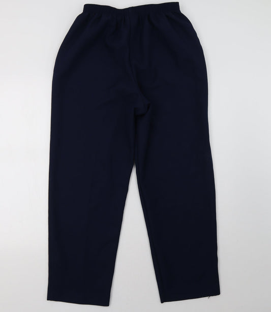 Alfred Dunner Womens Blue Trousers Size 16 L30 in