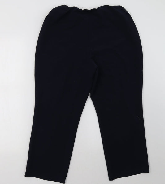 vida vi Womens Blue Trousers Size 14 L27 in