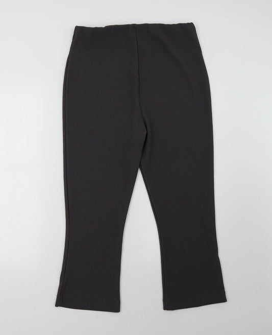 Preworn Womens Grey Trousers Size 14 L28 in