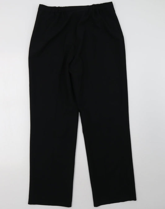 BHS Womens Black Trousers Size 12 L32 in