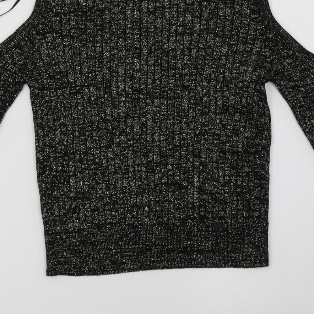 Marks and Spencer Womens Black Pullover Sweatshirt Size 8