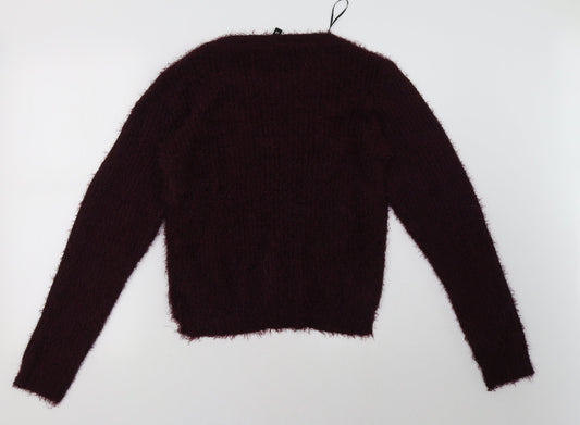 H&M Womens Purple Pullover Sweatshirt Size M