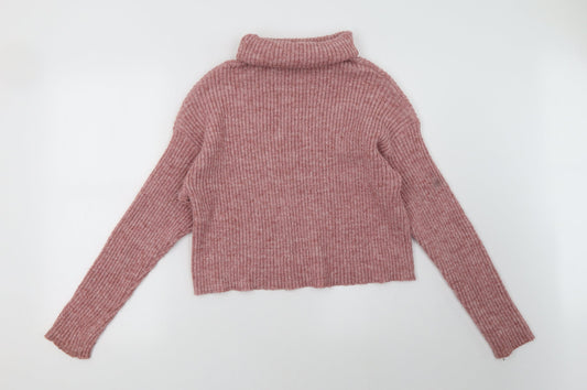 New Look Womens Pink Pullover Sweatshirt Size M
