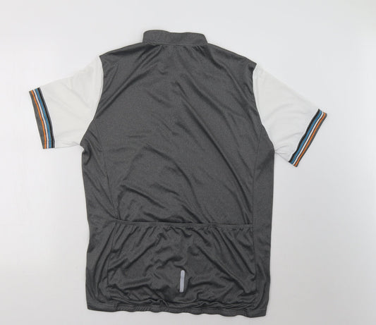 Crane Mens Grey Full Zip Sweatshirt Size L