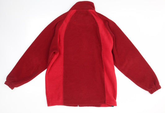 Cotton Traders Mens Red Full Zip Jumper Size S