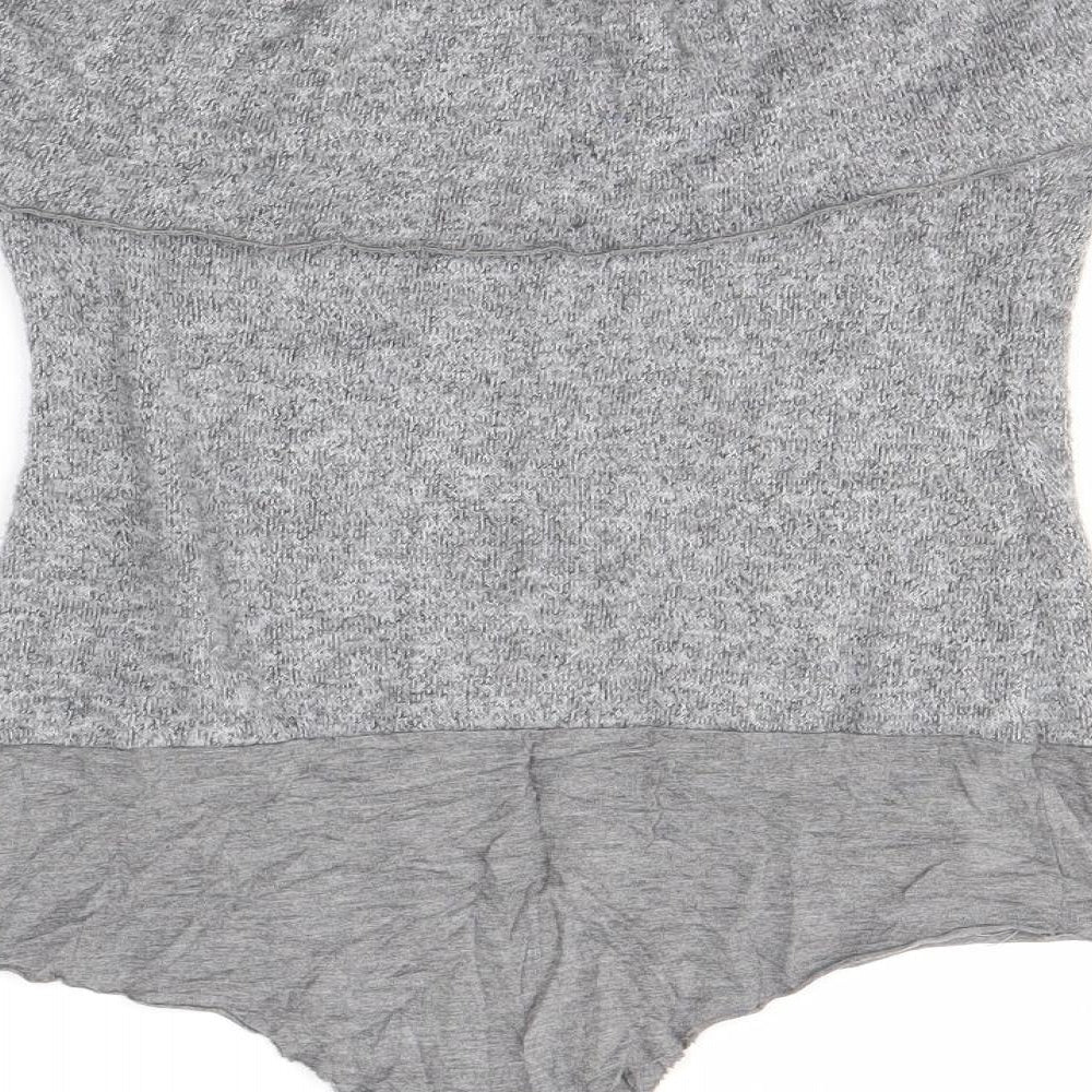 Zara Womens Grey Bodysuit One-Piece Size S