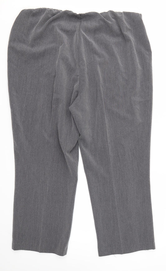 BM Womens Grey Dress Pants Trousers Size 18 L25 in