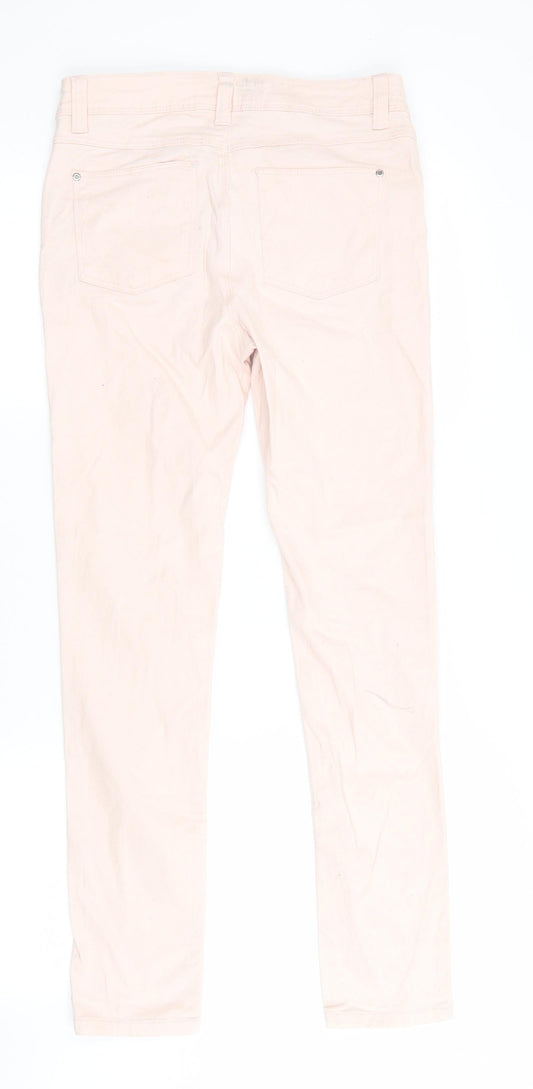 Denim Co Girls Pink Skinny Jeans Size 12-13 Years - pale peach coloured