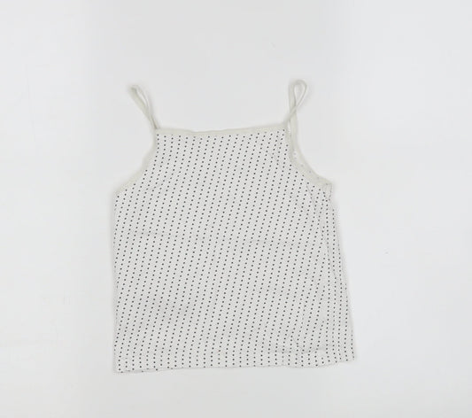 Primark Girls Multicoloured Polka Dot Basic Tank Size 6-7 Years