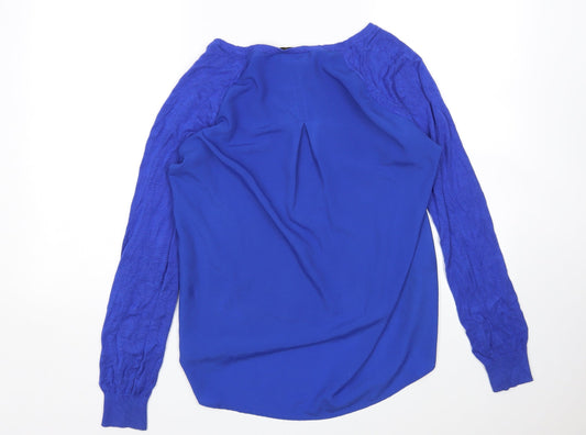 Oasis Womens Blue Pullover Jumper Size S