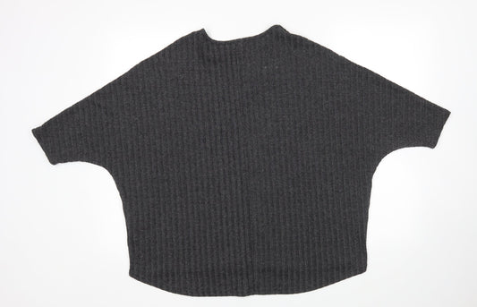 New Look Womens Grey Pullover Jumper Size M