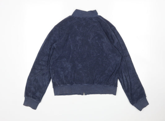 Per Una Womens Blue Full Zip Sweatshirt Size 14