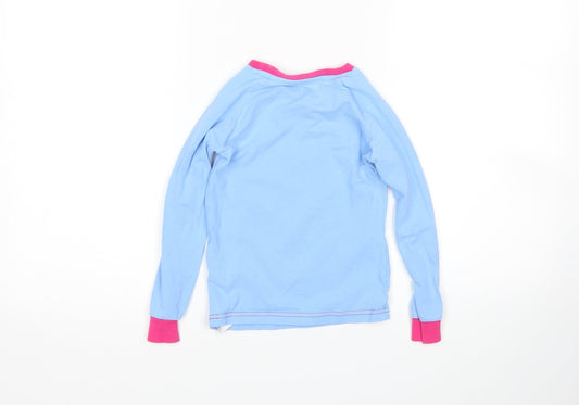 character.com Girls Blue Top Pyjama Top Size 7 Years - trolls