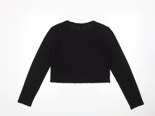 Zara Womens Black Pullover Jumper Size M