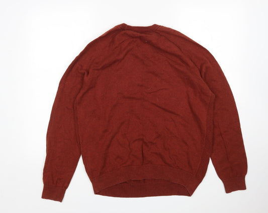 George Mens Brown Pullover Jumper Size L