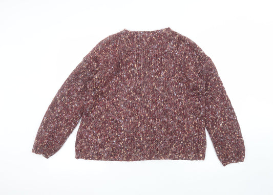 Marks and Spencer Womens Red Pullover Jumper Size 14