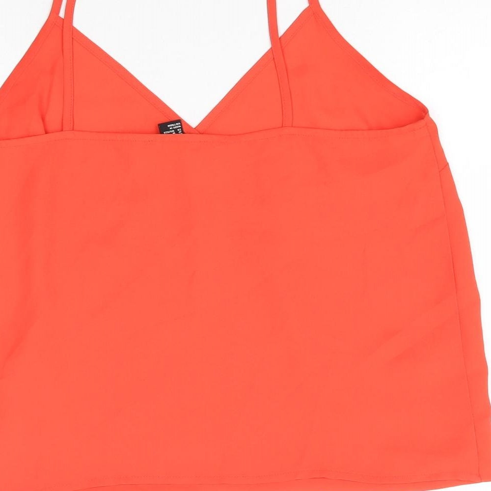 FOREVER 21 Womens Orange Camisole Blouse Size M