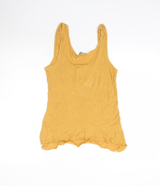 New Look Womens Yellow Basic Tank Size M