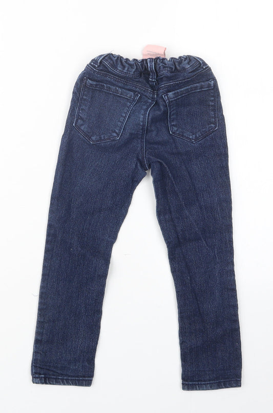 Squeeze Girls Blue Denim Straight Jeans Size 4 Years