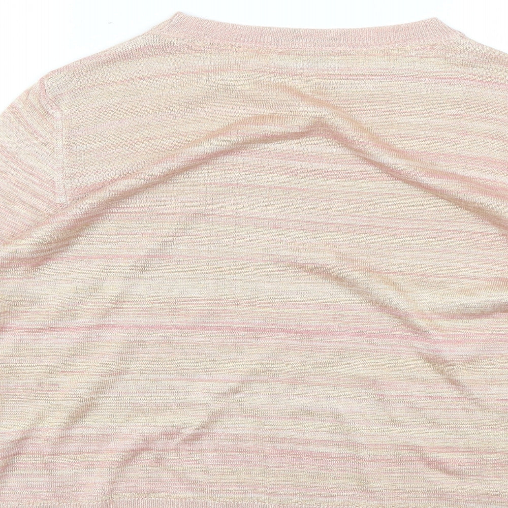 Marks and Spencer Womens Multicoloured Striped Pullover Jumper Size 12