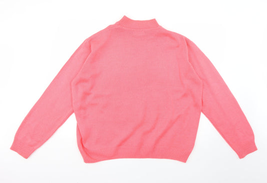 collection Womens Pink Pullover Jumper Size 14