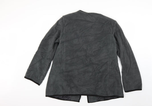 bob macke Womens Grey Pea Coat Coat Size L