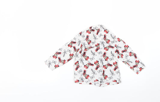 minnie mouse Girls Multicoloured Geometric Top Pyjama Top Size 2-3 Years