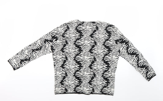 Debenhams Womens Multicoloured Animal Print Pullover Jumper Size 14