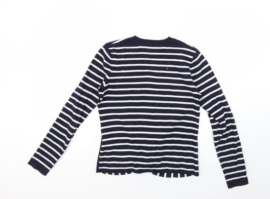 Warehouse Womens Multicoloured Striped Pullover Jumper Size 10