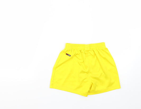 warrior Boys Yellow Sweat Shorts Size 4-5 Years