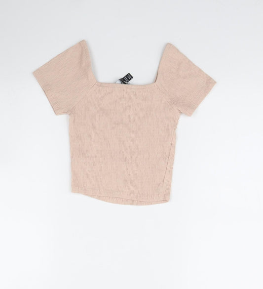 New Look Girls Pink Cropped Blouse Size 10 Years