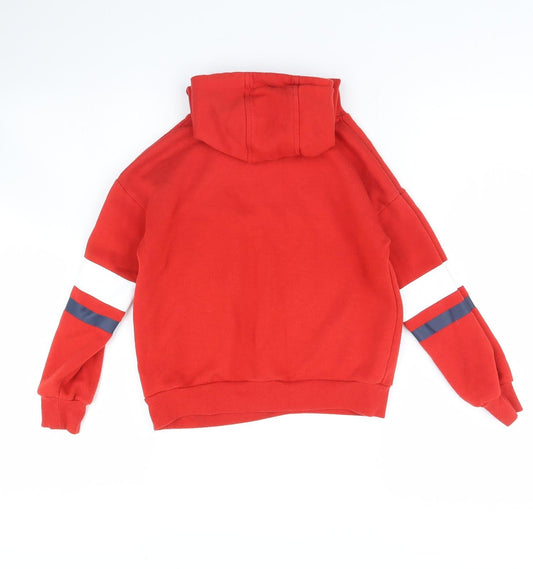 Primark Girls Red Pullover Hoodie Size 7 Years - Idaho