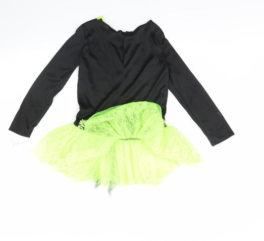 Preworn Girls Black Fit & Flare Size 8 Years - Halloween