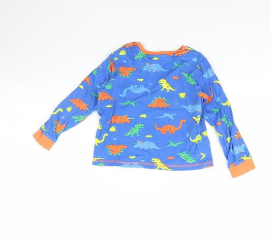 George Boys Blue Animal Print Pyjama Top Size 6 Years - Dinosaur