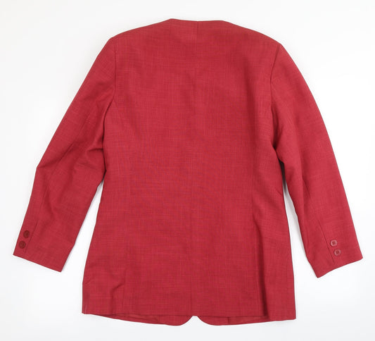George Womens Red Jacket Blazer Size 12