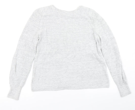 NEXT Womens Grey Knit Pullover Jumper Size 12