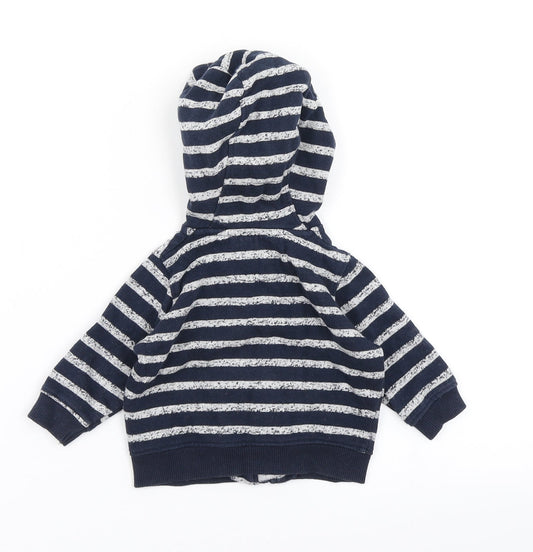 Lullaby Boys Blue Striped Jacket Size 0-3 Months