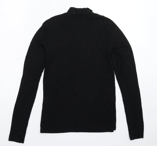 H&M Womens Black Knit Pullover Jumper Size XS