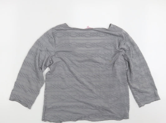 Per Una Womens Grey Pullover Sweatshirt Size 16