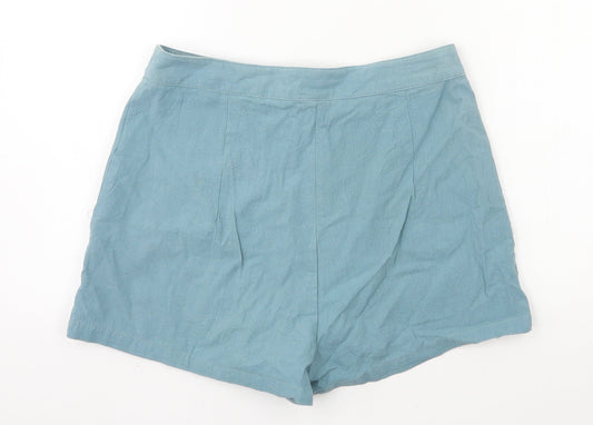 SheIn Womens Blue Hot Pants Shorts Size S