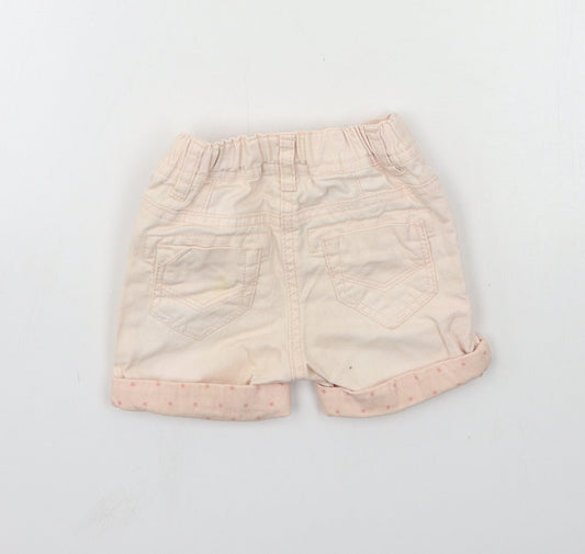 NEXT Girls Pink Denim Cropped Jeans Size 6-9 Months