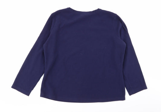 Asda George Womens Blue Solid Babydoll Pyjama Top Size 16