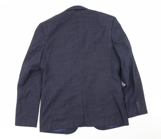Cedar Wood State Mens Blue Jacket Blazer Size 42