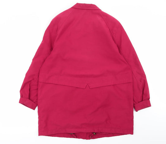 M&S Womens Red Jacket Coat Size 12
