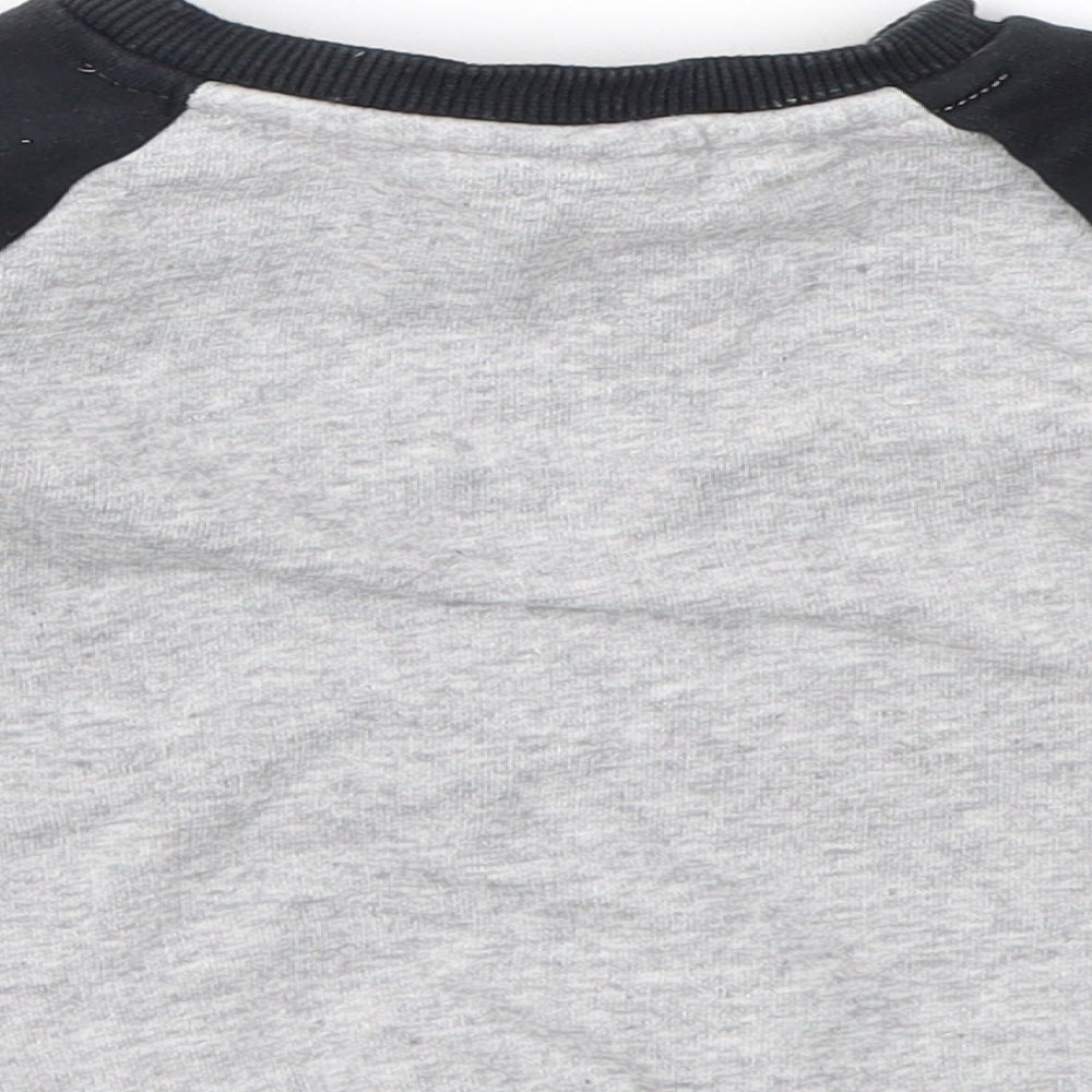 F&F Boys Grey Pullover Jumper Size 3-6 Months