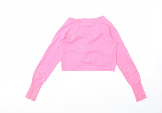 Preworn Womens Pink Cardigan Jumper Size M