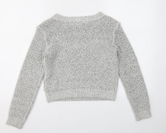 H&M Womens Grey Pullover Jumper Size XS
