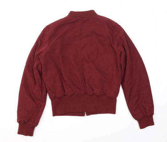 Miss Selfridge Womens Red Jacket Coat Size 8