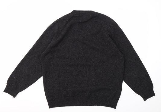 M&S Mens Black Pullover Sweatshirt Size L