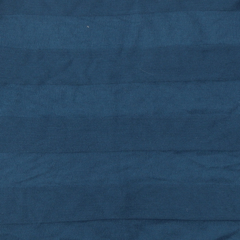 Cedar Wood State Mens Blue Striped Pullover Sweatshirt Size M
